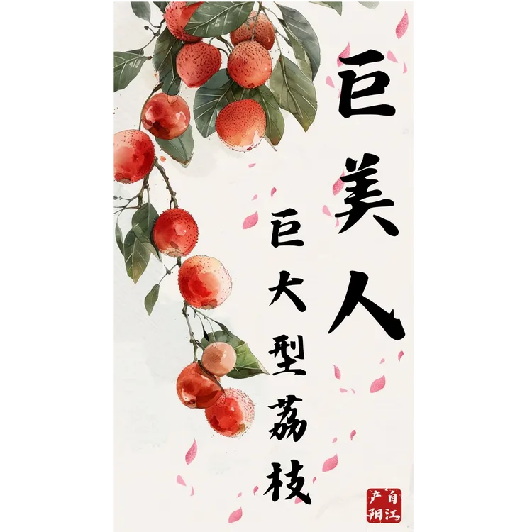 农产伙伴【巨美人荔枝】普通荔枝三倍大 阳西富硒水土种植 果园直发