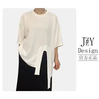 娟子精选【不规则大板T恤】8125休闲宽松半袖大版T 女不规则短袖T恤