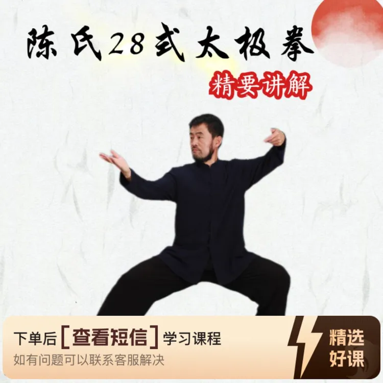 《陈氏28式太极拳》精要讲解（留意短信解锁课程）