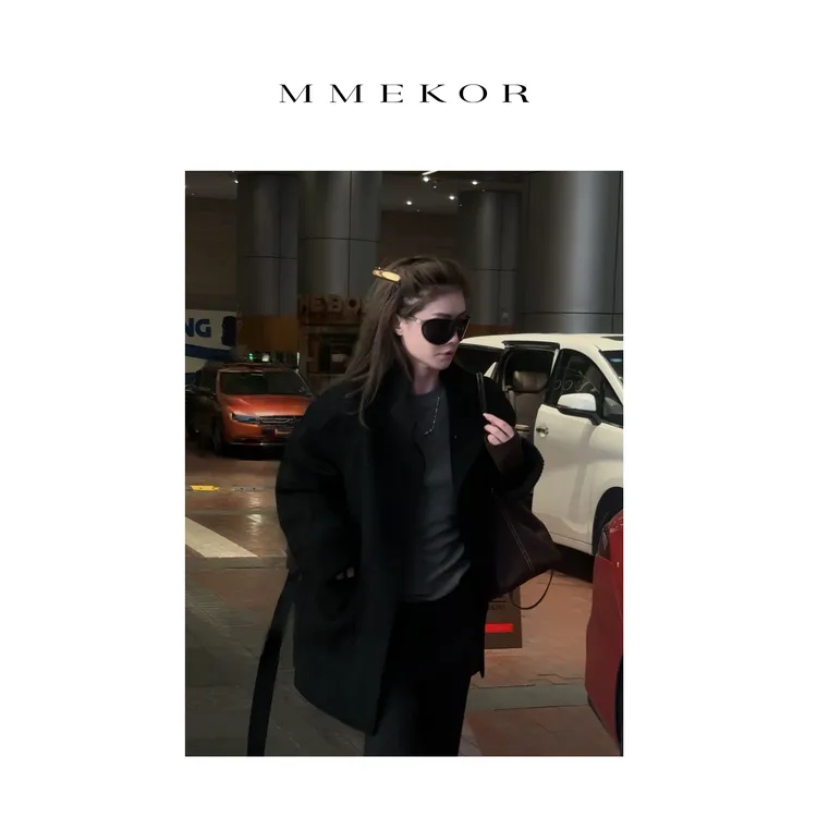MMEKOR“权利大衣” 2025新款秋款智性通勤毛呢大衣 30901