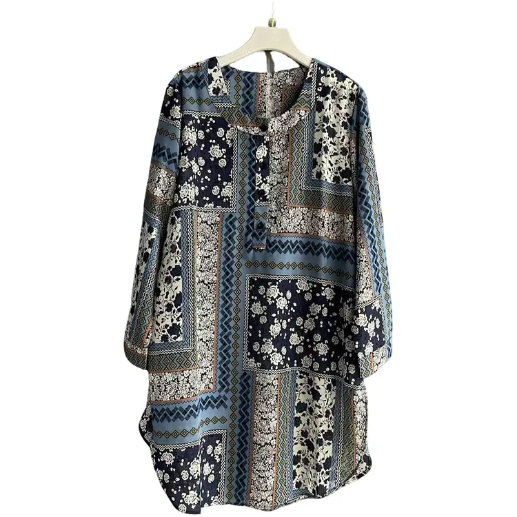 大码女装宽松时尚休闲衫秋季长袖圆领