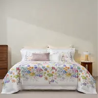 【新疆棉品专场】佑家新疆棉数码印花压线宽边纽扣款四件套-爱琴海