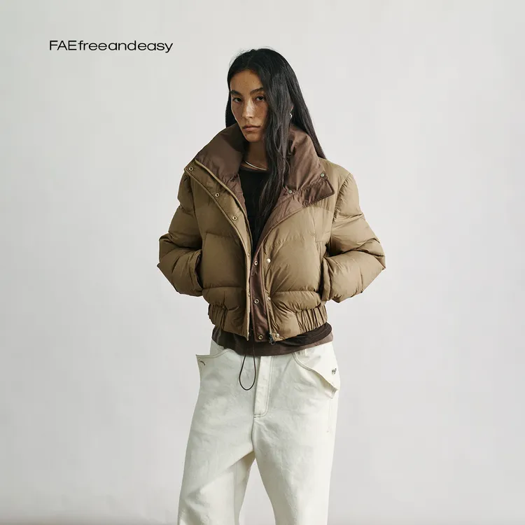【叶心语专属】FAEfreeandeasy "无一物 AB面羽绒短外套" B513019