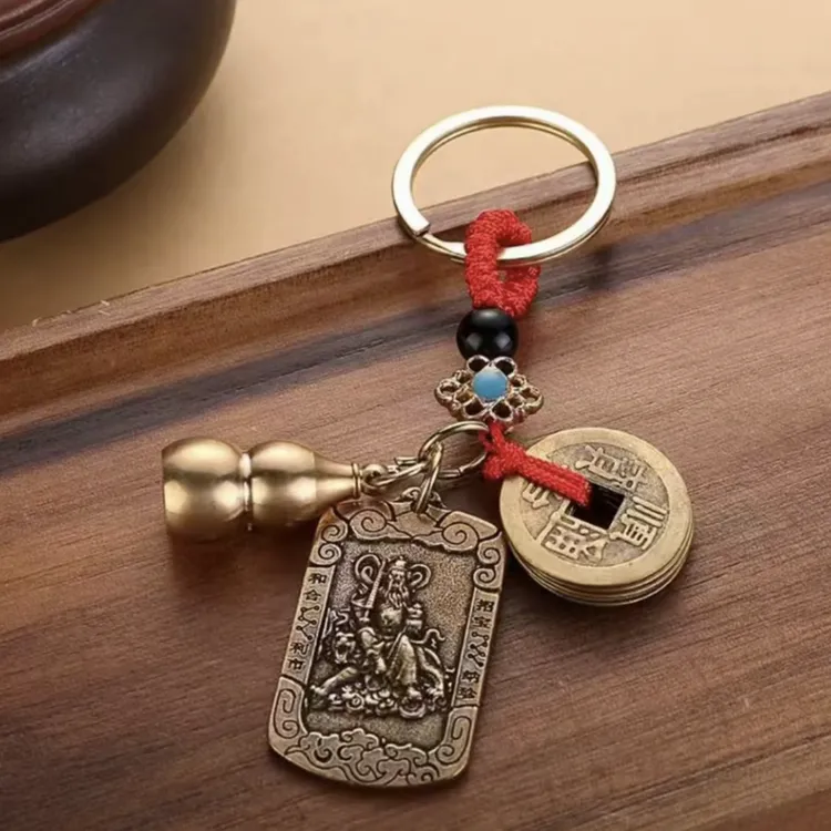【老师推荐】赵公明令牌钥匙扣挂件车钥匙挂件随身饰品