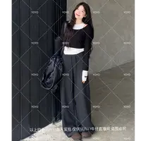 YOYO自制2【腿精裤】秋款2025中高腰超显瘦休闲百搭直筒拖地裤