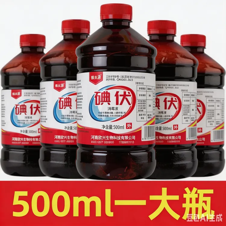 泡脚碘伏500ML官方正品消毒液正品洗头洗脚碘伏消毒液支持试用