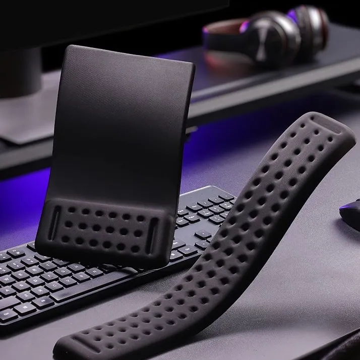 硅胶护腕鼠标垫记忆棉键盘手托办公腕托掌托滑鼠垫男女纯色