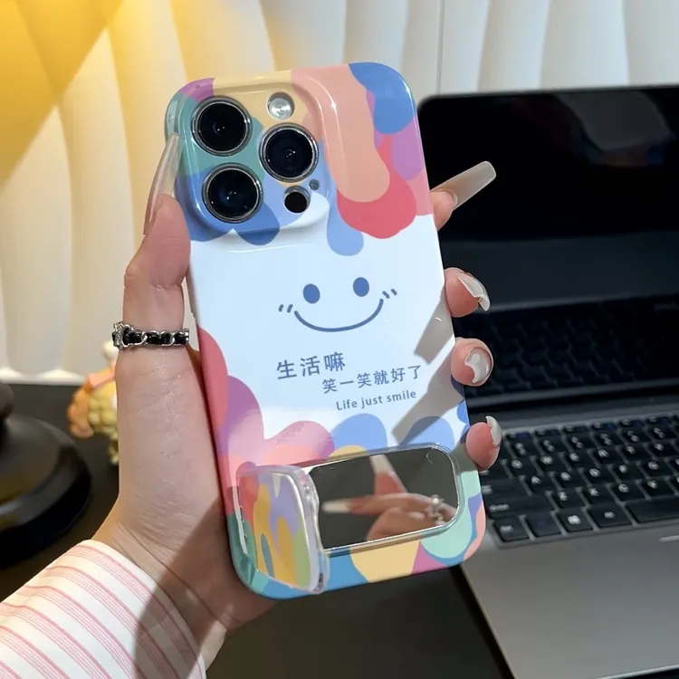 欧克里里微笑生活镜面支架适用苹果17手机壳华为P70oppo小米vivo