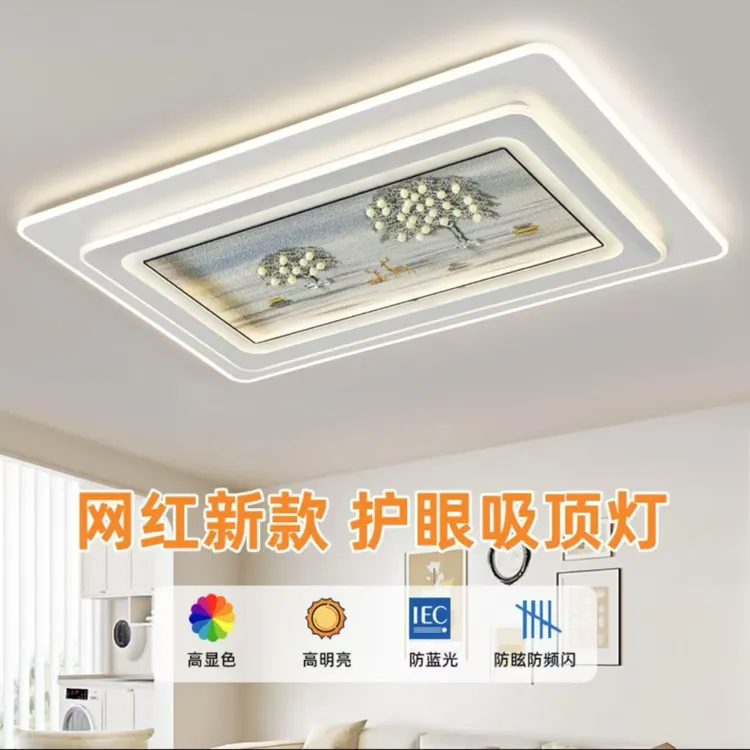 客厅简约红客厅卧室餐厅组合套餐灯大灯创意吸顶灯房间