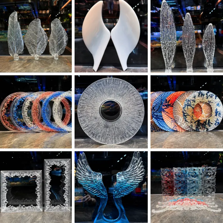 海鲜姿造装饰摆件意境菜品盘饰餐饮刺身摆盘装饰创意摆件酒店