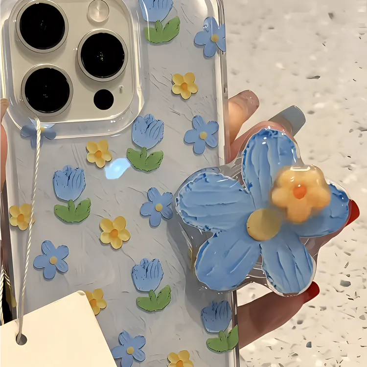 复古油画花朵适用苹果/华为/小米/VIVO/IQOO/OPPO/一加手机壳防摔