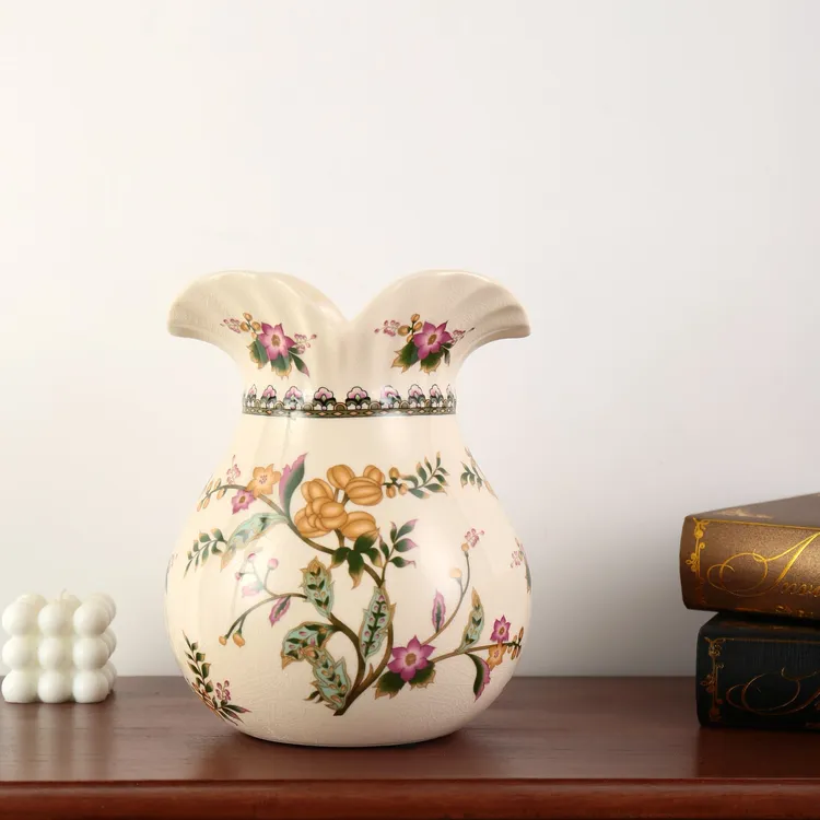 创意美式复古花瓶陶瓷别墅客厅插干花花器家居乔迁欧式装饰摆件