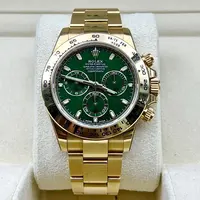 99新 Rolex/劳力士 21年5月全套双吊牌迪通拿116508-0013绿金迪