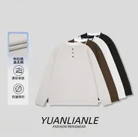 秋季阔形三粒扣华夫格假两件百搭亲肤柔软卫衣