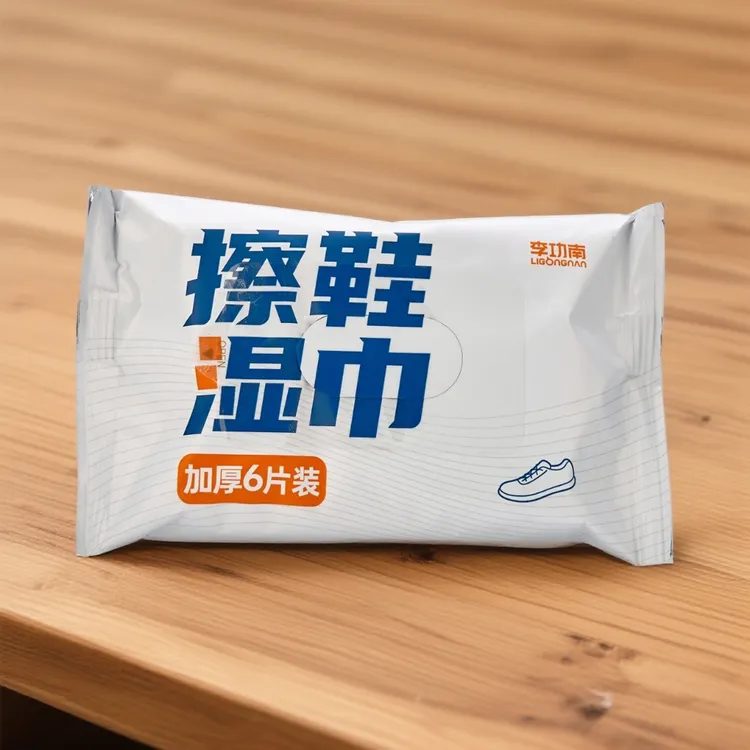 李功南擦鞋湿巾6抽擦鞋神器小白鞋清洁去污便携装加厚