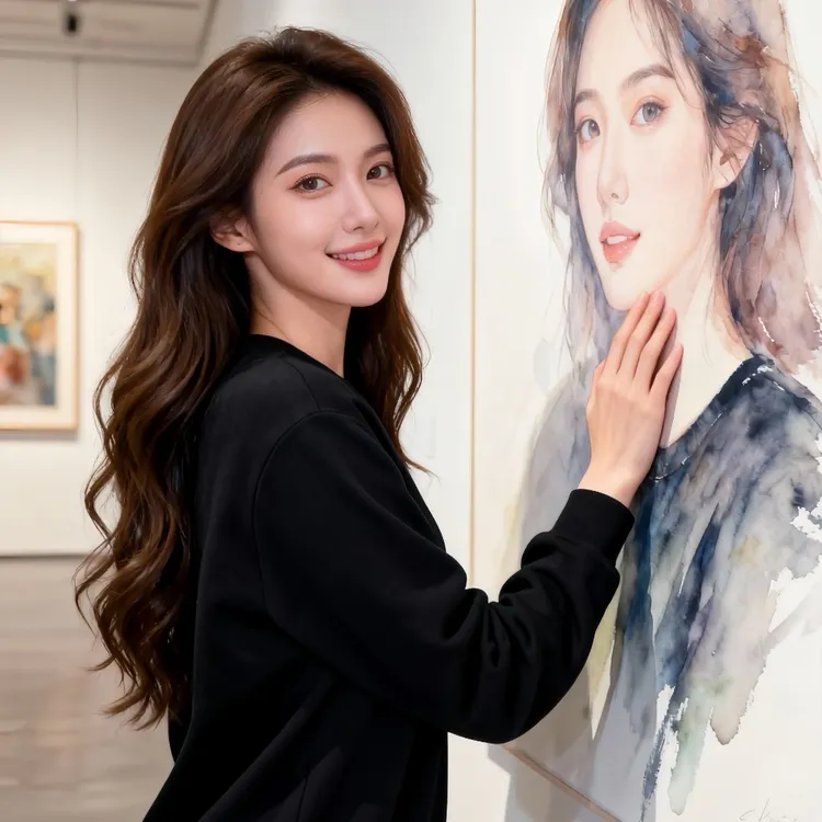 简约舒适圆领女款卫衣