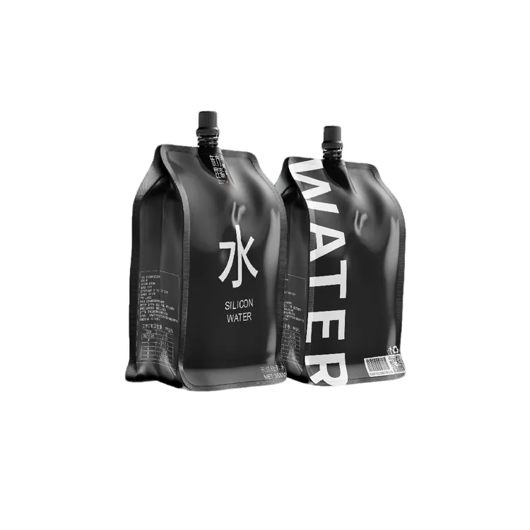 【现货】黑色三瓣石东方昆嵛天然硅素水368ml*10袋/箱（黑色）袋装水