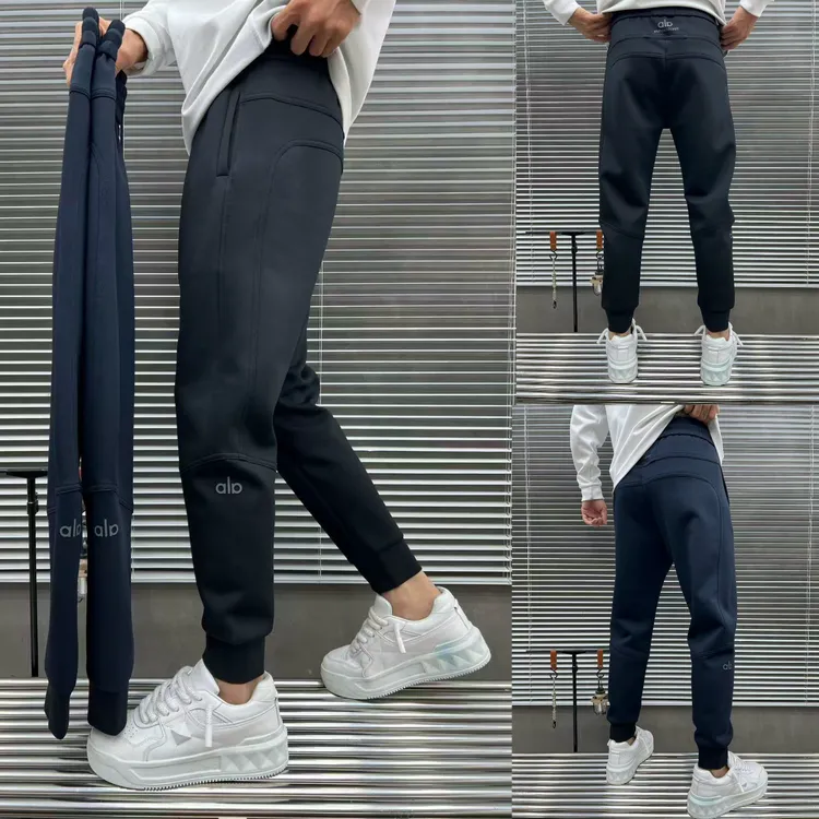 9919男士运动休闲时尚百搭修身显瘦拼接小脚休闲裤面料柔软舒适