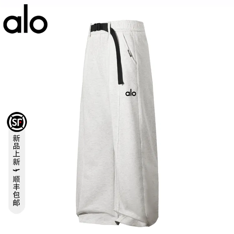 alo潮牌 美式潮流宽松垂感休闲裤慵懒感时尚百搭透气亲肤直筒长裤