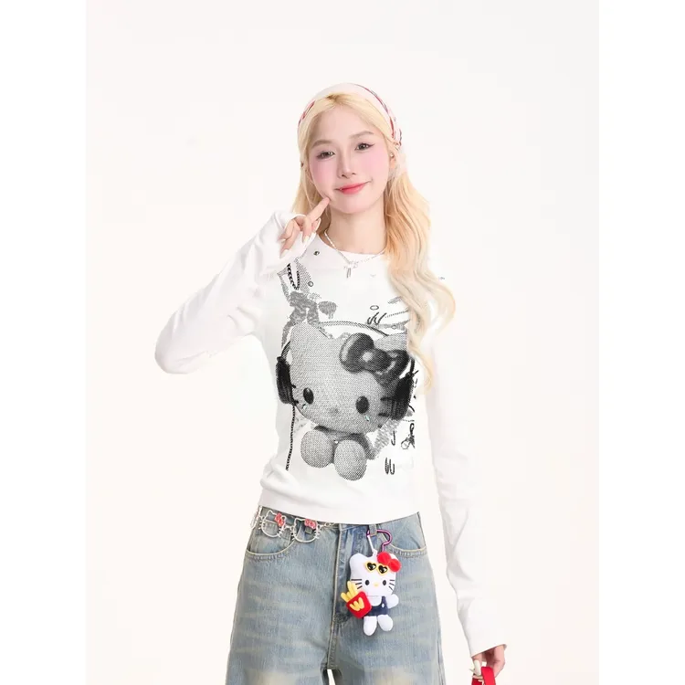 秋冬女内搭打底衫圆领德绒长袖t恤修身显瘦气质流行时尚潮牌女装 