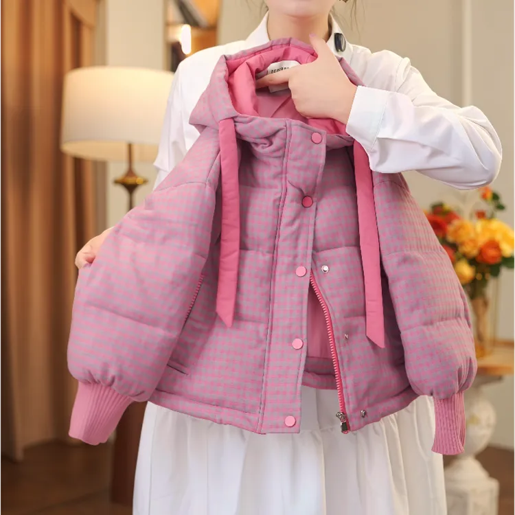 现货女童冬款加厚棉服外套2025冬季新款洋气中大童儿童秋冬装上衣