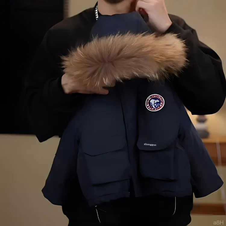 男童冬装加绒派克棉服2025新款中小童加厚外套大毛领冬季连帽棉衣