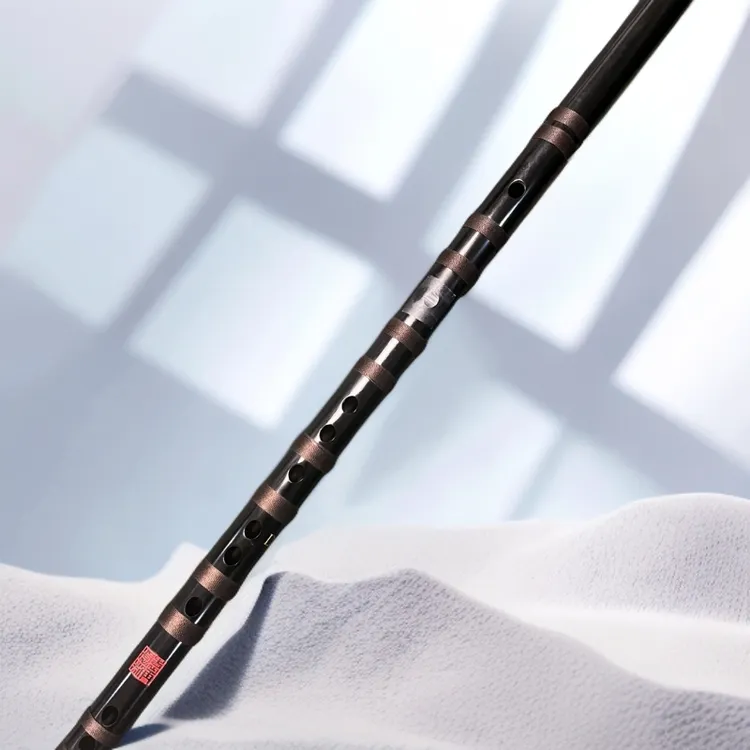 D调曲笛（大漆裹布） 专业演奏级 袁再彪古法大漆工艺