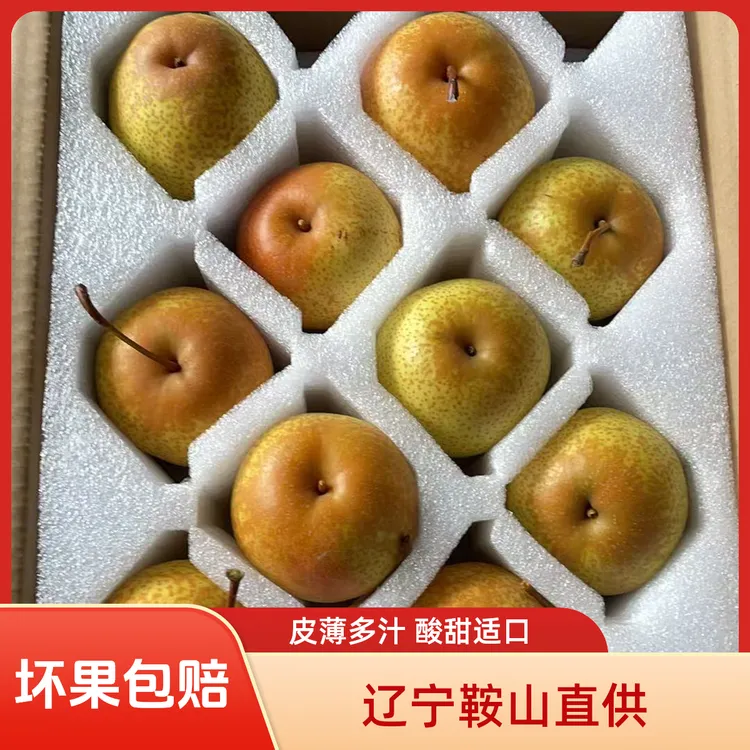 东北特产花盖梨 酸甜略带涩  皮薄多汁营养丰富产地直供 坏果包赔