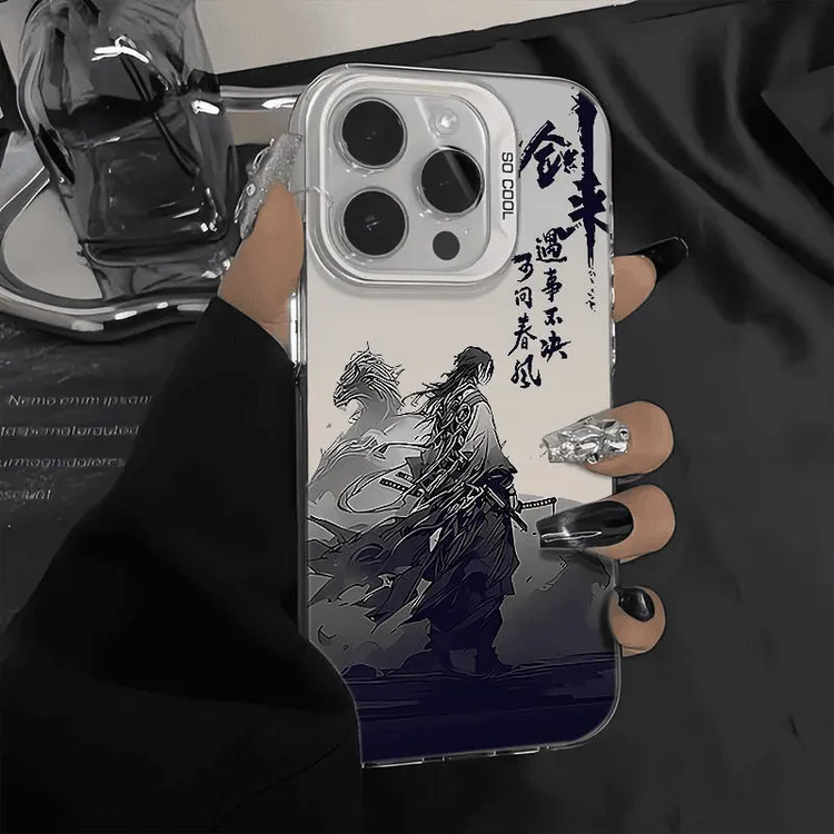 剑来侠客适用华为oppo荣耀vivo小米苹果13手机壳15镭射14防摔11