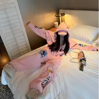 【陶格】韩系休闲宽松印花百搭运动套装TG25C3TZ2988