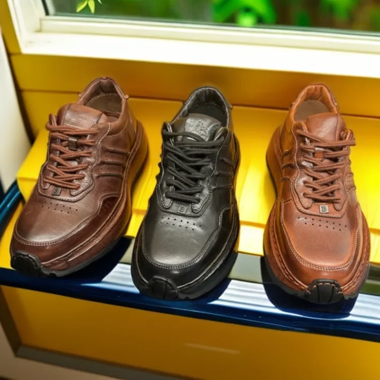 2025年新款男士休闲皮鞋