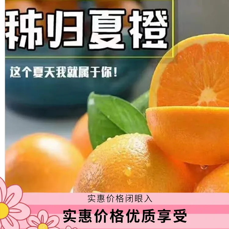秭归（夏橙）脐橙天然细腻现摘大果蜜甜七月爆汁