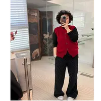 MEET   冬季定制版波点加绒卫裤