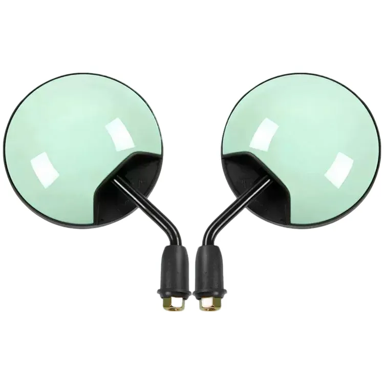 电动电瓶车后视镜自行车圆镜适用雅迪爱玛大视野倒车反光镜子通用