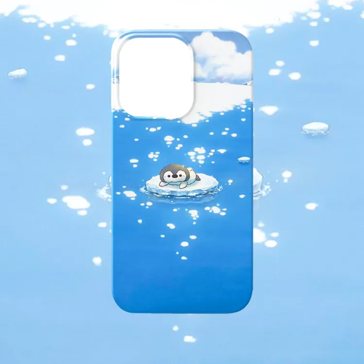 小清新企鹅可爱壳适用iPhone15promax苹果13菲林16蓝色12小米14简
