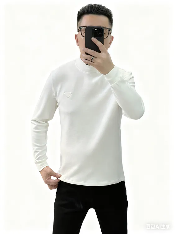 【BVCIGULM】男士打底系列#1703羊毛桑蚕丝毛衣面料亲肤百搭神器