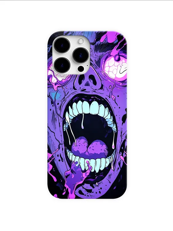 扭曲巨口适用苹果17promax手机壳华为mate荣耀vivo小红米oppo一加