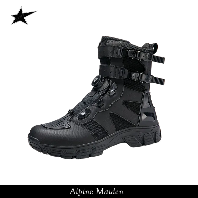 A星Alpine Maiden透气越野男女防滑防水机车靴骑行鞋装备秋冬季