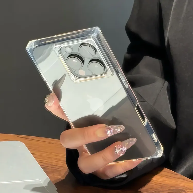 创意冰晶方块透明适用苹果16pro/15promax14手机壳iPhone13防摔套