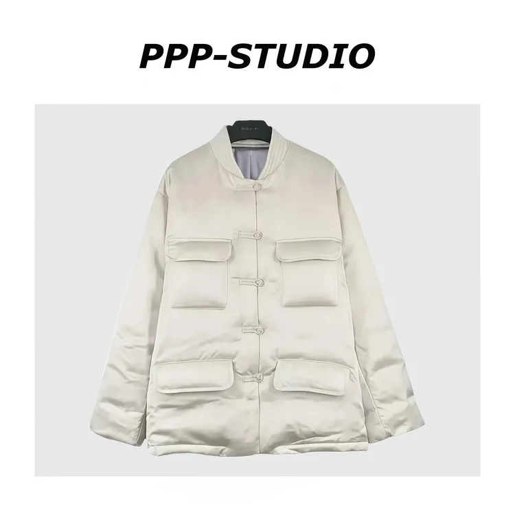 『PP-STUDIO』冬季新款时尚休闲简约宽松90白鸭绒羽绒服*20253441
