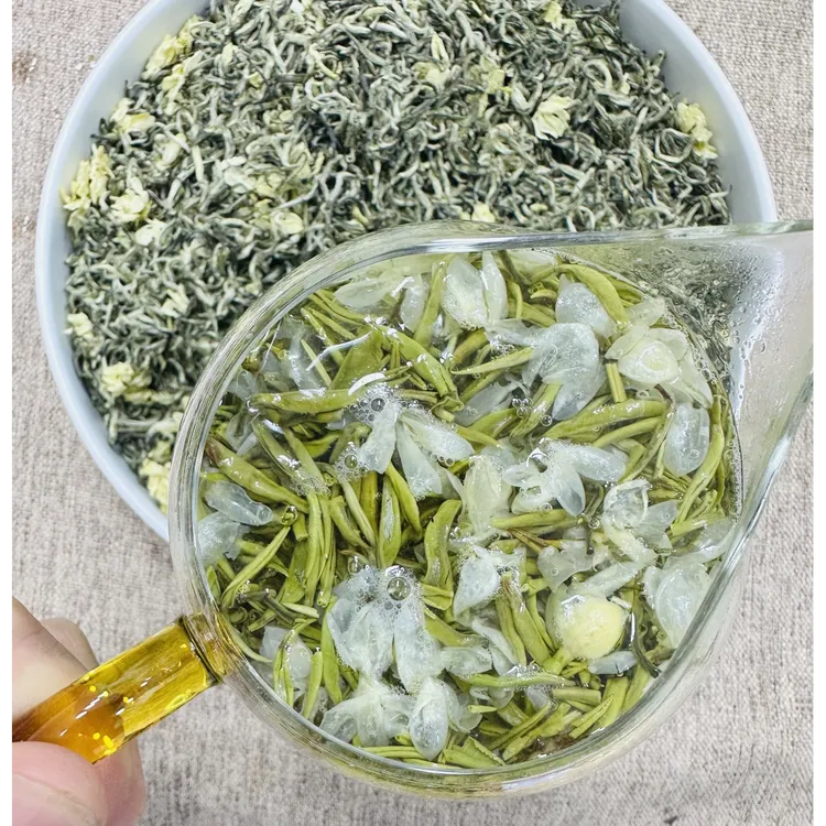 【玄针飘雪】全嫩芽2025新茶茉莉花茶特级浓香型四川高端飘雪茶叶