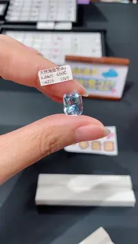 未镶嵌耳坠海蓝宝石4.64ct H4225 CG/S