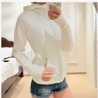  LULU同款加绒秋季显瘦修身连帽收腰上衣外套-6763