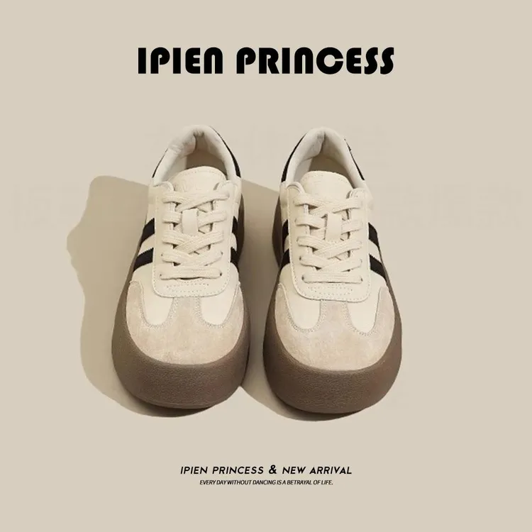 小个子内增高阿甘鞋2025春秋新款轻便显瘦休闲运动鞋厚底德训鞋女