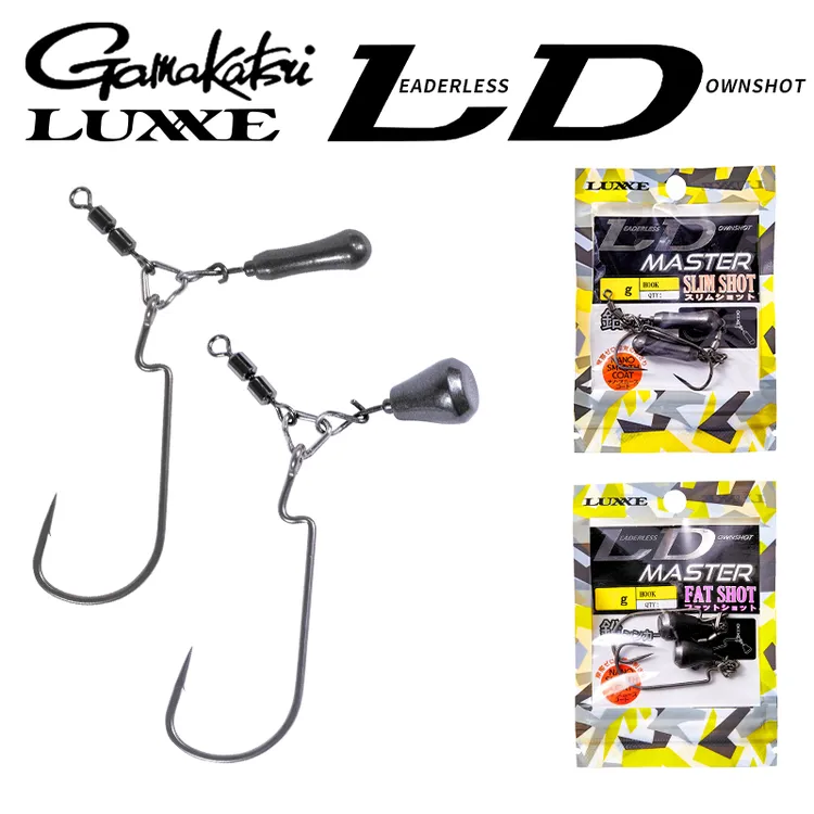 日本Gamakatsu伽玛卡兹Jika Rig鸡咖钓组曲柄钩竞技鲈钓路亚专用