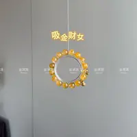 【吸金财女】天然水晶黄金胶花手串12M B428