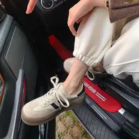 德训女鞋春秋季新款厚底复古小白鞋休闲阿甘鞋百搭运动板鞋98-177