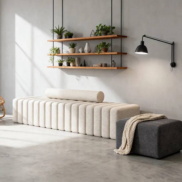 2025皮革衣帽间换鞋凳简易长方形卧室服装店长沙发凳家用客厅条凳