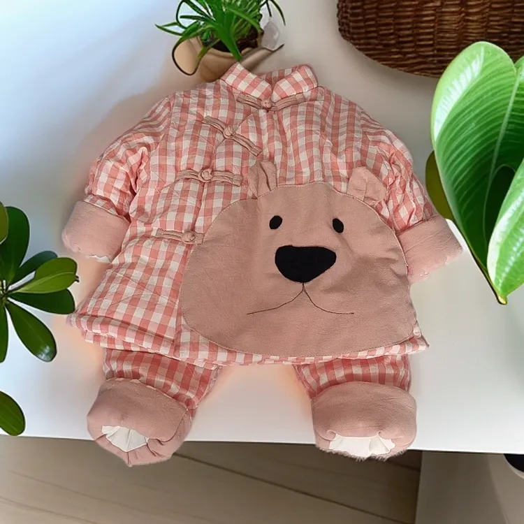 民族风纯棉花手工棉衣，儿童棉花衣套装棉袄棉服