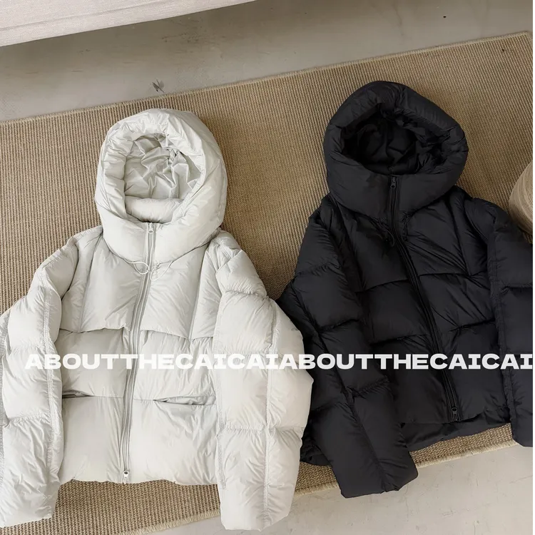 CAICAI小奶芙90白鸭绒云朵泡芙羽绒服女韩系高级感冬季2662